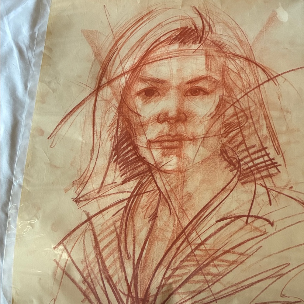 Chalk drawing on Paper